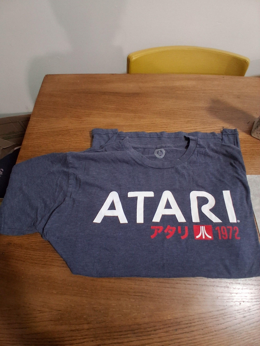 Atari Classic Logo Short Sleeve Tee in Navy